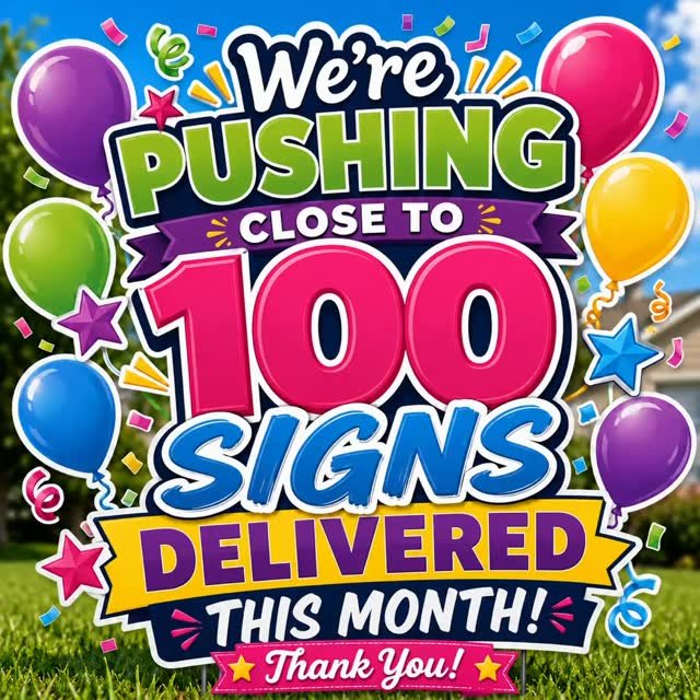 Almost 100 Signs Strong! 🎉
We’re pushing close to 100 signs delivered this month! 🎉 We are truly grateful for every customer, school, family, and organization that continues to support Maryland Stork Lady. Thank you for trusting us to help celebrate your special moments! 💕🙌🏽
#signlady #dmvyardcards #yardcards #maryland #thankyou smallbusiness celebrationsigns