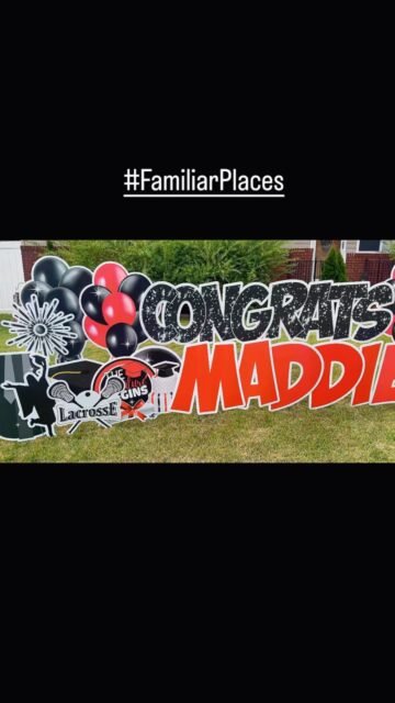 🎓 Time Flies! 💙
Congratulations to Maddie on her graduation! 🎉 It was a pleasure creating this yard card and reconnecting with her parents. As soon as the Sign Lady pulled up, she realized it was a home she had celebrated before. Moments like these are a beautiful reminder of how quickly time flies and how special it is to be part of so many family’s milestones. Wishing Maddie nothing but success in her next chapter! 💙🎓
#ClassOf2026 #GraduationSeason #signlady #dmvyardcards #yardcards maryland