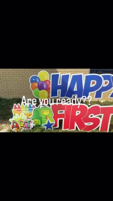 Y’all Ready?! 📚🎉
Parents, teachers and administrators… are y’all ready for the first day of school?! 👀 This throwback “Happy First Day” install has me feeling all the back-to-school excitement! Who’s ready??💕
#BackToSchool #FirstDayOfSchool #SchoolSigns #signlady #dmvyardcards yardcards maryland