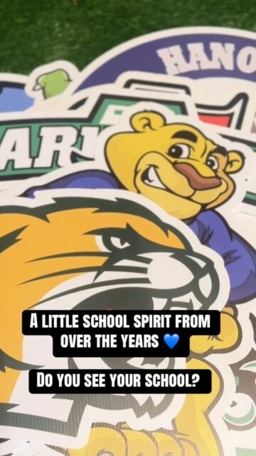School Spirit 📣🏫
School spirit is in full effect! ❤️💙💛💚 We’ve had so much fun creating custom signs for schools across Maryland. 
👀 See your school or mascot? Shout out your school in the comments!
#SchoolSpirit #BackToSchool #SchoolPride #signlady #dmvyardcards yardcards maryland